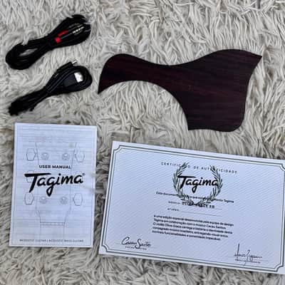 Tagima Olive Grace EQ-NTOP Acoustic Guitar w/HS Case - Natural Finish - B stock image 9