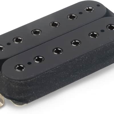 StewMac 70s Distortion Humbucker Pickup, Bridge Position, Black Exposed Coils image 1
