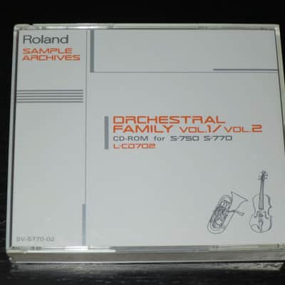 Roland Sample Archives L-CD702 Orchestral Family Vol. 1 / Vol. 2 CD-ROM for S700 S-750 S-770 sampler image 1