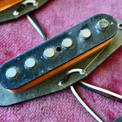 Vintage 1980 Fender Stratocaster Grey Bottom Strat Pickup Set - Incredible Tone 1979 image 3