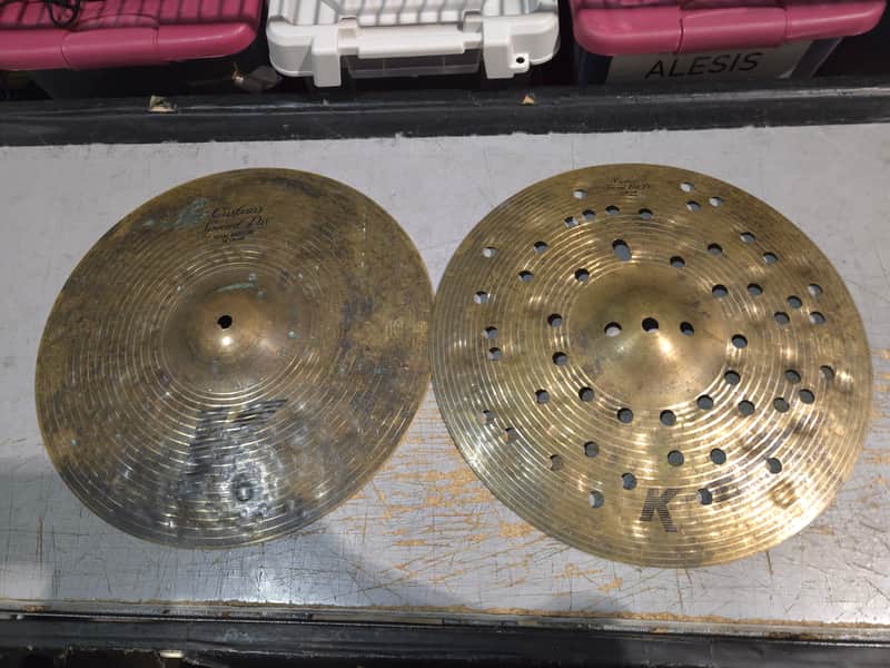 Zildjian 14" K Custom Special Dry Hi-Hat Bottom Dry FX Top Cymbals (Pair) image 1