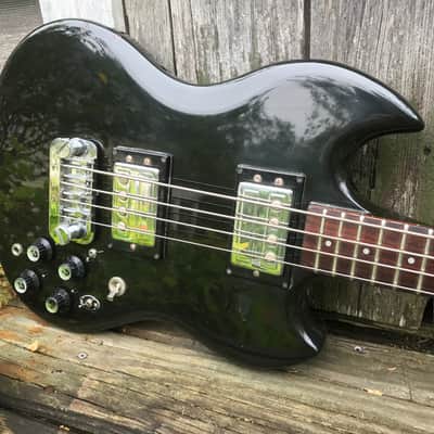 Rare  1977  Guild JetStar JSB-II Stereo/Mono 4-string Bass Black with OHSC image 2
