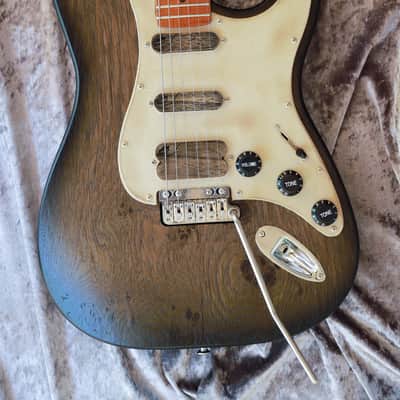 GB Liuteria Traditional Strato VegaTrem - strat style - Bog Oak image 17