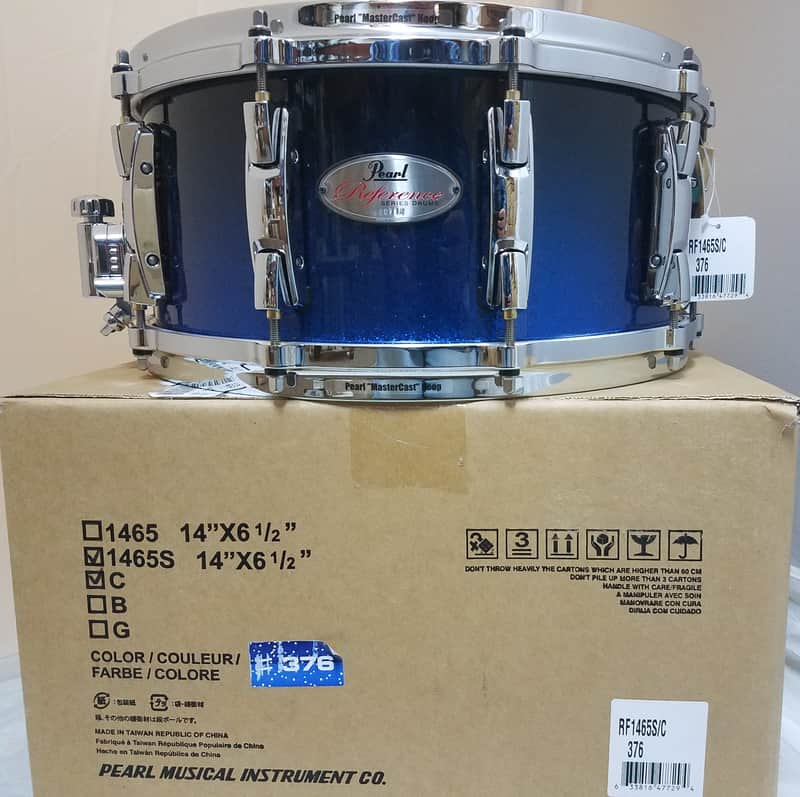 Pearl *Pre-Order* Reference Ultra Blue Fade 14x6.5" Snare Drum Worldwide Ship | Special Order Authorized Dealer image 1