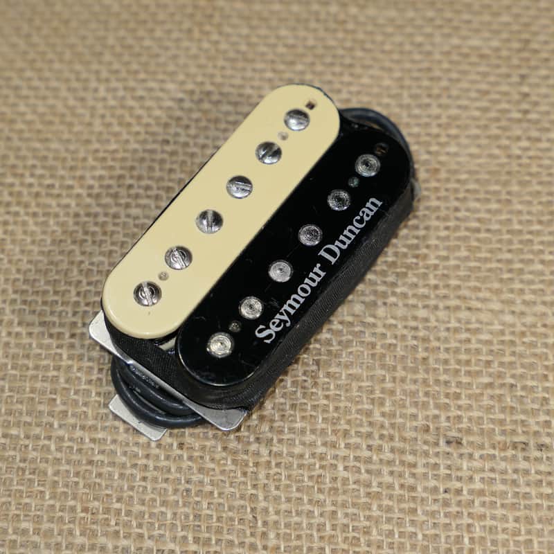 Vintage 80s Seymour Duncan Vintage Pearly Gates Humbucker Neck Pickup Zebra Black Cream Same Day Shipping #DG09 image 1