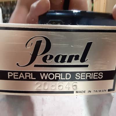 Pearl 14x6.5" World Series mirror chrome steel snare drum image 3