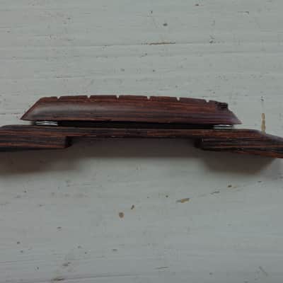 Archtop Guitar Bridge - Low Profile - Vintage Kay Harmony Airline - Rosewood image 3