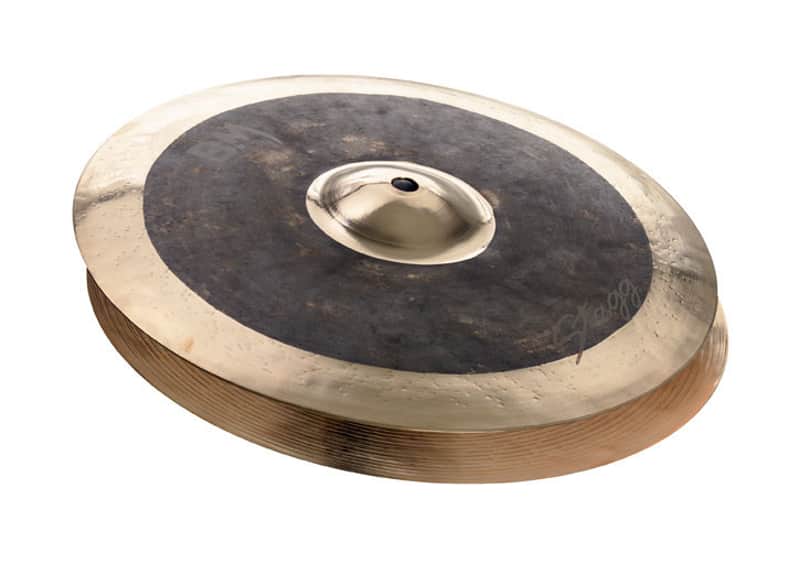 STAGG 10" Black Metal Rock Hi-Hat Cymbals with Dark Shimmer and Mysterious Sound image 1