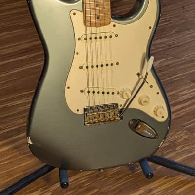Mario Martin S Style Guitar- Metallic Charcoal Frost image 9