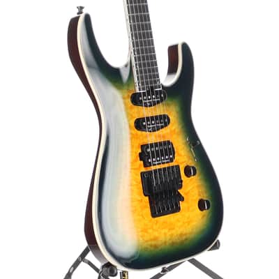 Jackson Pro Plus Series Soloist SLA3Q - Amber Blue Burst (RP) image 3