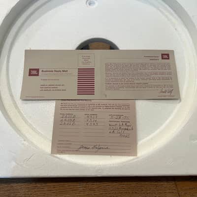JBL 2205B 16Ω one pair speaker 15” woofers in original box. image 12