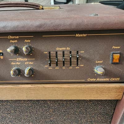 Crate CA125 125-Watt 2x8" Acoustic Guitar Combo with Tweeter 2000s - Brown image 3