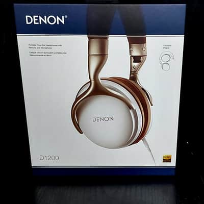 Denon AH-D1200 Mint! Over-Ear Premium Headphones 5hz-40khz Frequency Range w/in-Wire Remote and Microphone $45/obo. image 1