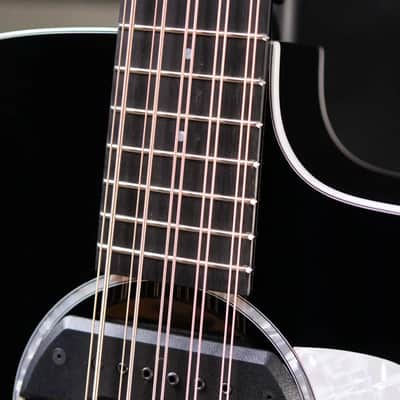 Immagine Taylor 250ce Plus BLK Bajo Quinto Acoustic/Electric Guitar - Black with Aerocase - 10