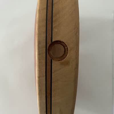 Mahogany Wood Les Paul LP Style Guitar Body with Tiger Maple Top image 2