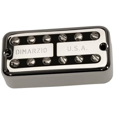 DiMarzio PAF'Tron Filter'Tron NECK Pickup - Nickel Cover with Black Insert image 2