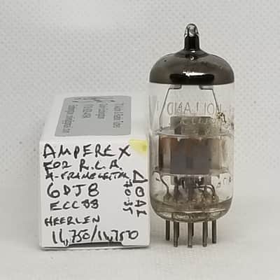 Amperex Made For RCA 6DJ8 A-Frame Getter Perfectly Balanced Single NOS ECC88