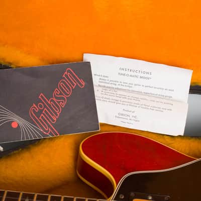 Gibson  Trini Lopez Standard Semi-Hollow Body Electric Guitar (1966), ser. #800680, original black hard shell case. image 12