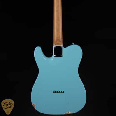 2024 - Suhr Eddie's Guitars Exclusive Roasted Classic T Antique - Daphne Blue image 5