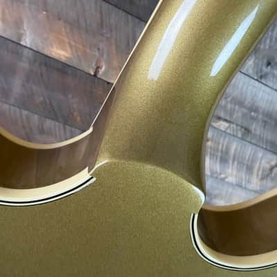 Used Schecter Corsair Bass Metallic Gold Excellent Condition image 9