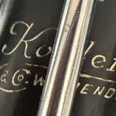 Kohlert & Co. Winnenden English Horn with original case. 1950s - Black stained grenadilla wood body and silver keys image 2