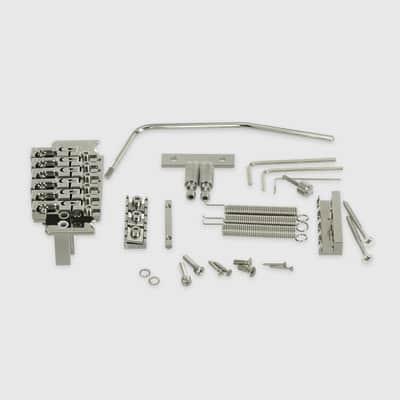 Tremoline FT36-R3-SP Stainless Steel double locking tremolo + R3 (42.8mm) Locking Nut, low profile image 4