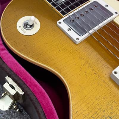 Gibson Custom Shop Murphy Lab '57 1957 Les Paul Goldtop Darkback Ultra Heavy Aged image 3