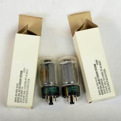 Sylvania 6L6WGB JAN (Pair) - NOS - matched image 1