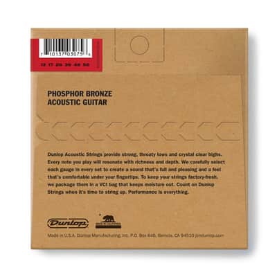 Jim Dunlop Dunlop DUNLOP ACOUSTIC STRINGS, PHOS MED 13-56 image 2