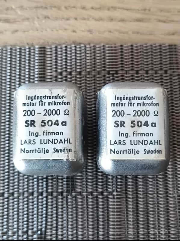 Lundahl  SR504a microphone input transformers image 1