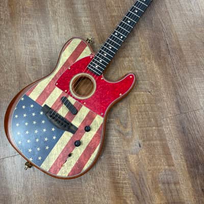 Fender Acoustisonic Telecaster LTD. American Flag image 1
