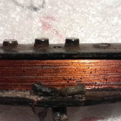 1963 Fender stratocaster pickups pre-CBS vintage original matched set, all original wires & windings - clean for their age -- Fairly hot set -- Bridge 6.12k, Middle 5.96k, Neck 6.0. parts for luthier restoration project '63 1960s 60s Strat image 10