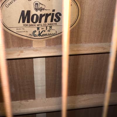Vintage Morris - W-18 - Dreadnought Acoustic - Japan image 11