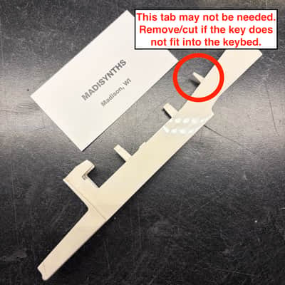 ORIGINAL Yamaha/Korg Replacement E/B Key (NB107560) for Yamaha DX7/DX5/DX9, SY77/SY85/SY99, Korg M1, Wavestation, Z1, etc image 5