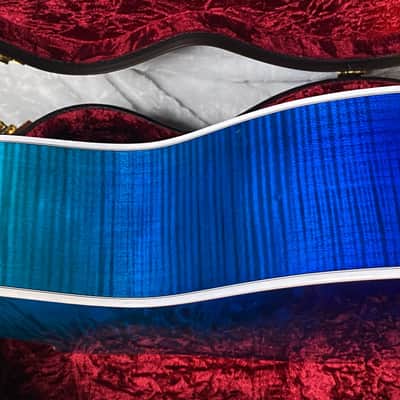 NEW ! Taylor 614ce Custom Acoustic-Electric Guitar - Natural Top - Blue Fade Back and Sides - AAAAA Flamed Maple - Authorized Dealer - G05925 - 4.9lbs image 15