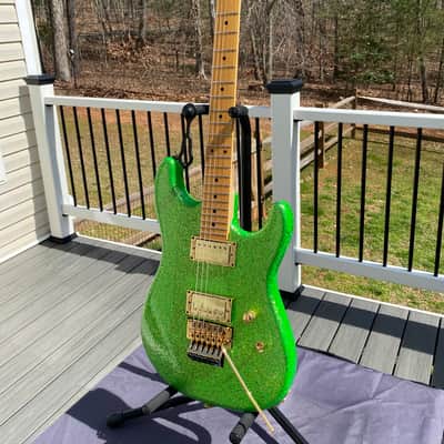 Chandler SuperStrat  80’s Candy Green Sparkle image 2