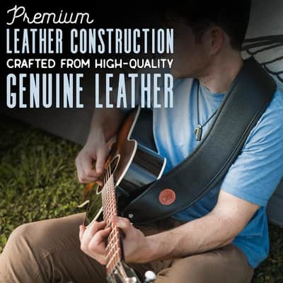 Levy's MSS2-4-BLK Signature Series 4.5" Garment Leather Bass Guitar Strap with Heavy Padding - Black image 7