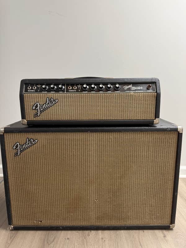 Fender Bandmaster 40-Watt 2-Channel 2x12" Piggyback Guitar Amp 1967 - Newly Serviced! image 1