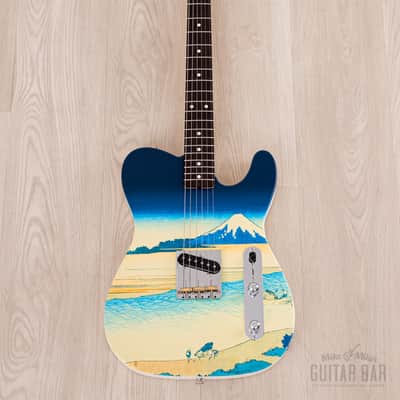 2024 Fender Japan Art Canvas Esquire Katsushika Hokusai Tama River, Mint w/ Case, Tags image 2