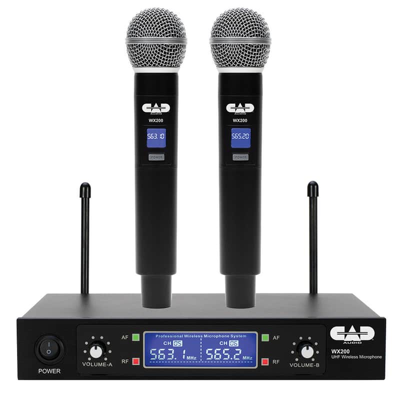 Cad WX200 UHF Wireless Dual Handheld Microphone System image 1