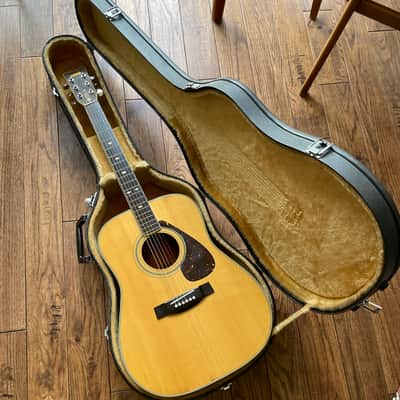 1970s Yamaha FG-401 Acoustic Dreadnought Guitar MIJ Orange Label Nippon Factory w/ HSC martin guild image 18