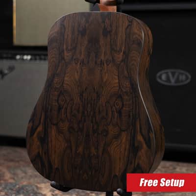 Martin D-X2E Dreadnought Acoustic/Electric Guitar - Ziricote Burst with Gig Bag image 2