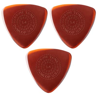 516P140 Primetone Small Triangle Grip 1,40 mm Sachet de 3 Dunlop image 1