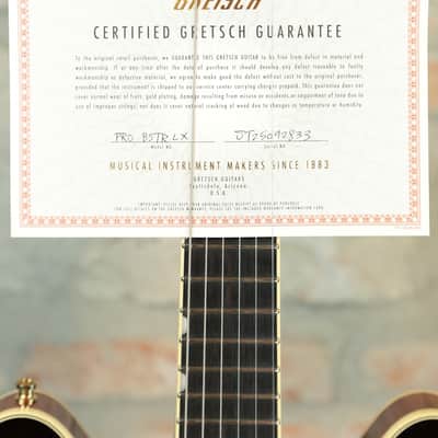 GRETSCH Broadkaster LX Figured Center Block - w/Bigsby, Gold Hardware & Ebony - Havana Burst image 25