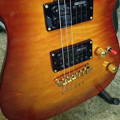 ESP - LTD MH-100QMNT **W/HSC (Polyfoam) 2014 - Amber Sunburst image 8