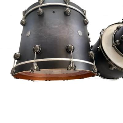 DS Drum Rebel Custom Shop Birch-Mahogany Black Pepper Burst Shell set Usata image 4