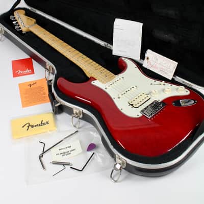 Fender American Deluxe Fat Stratocaster - Crimson Red Transparent 2000 w/OHSC (101102738) image 9