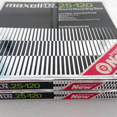 Maxell LN 25 - 120 Sound Recording Tape (Low Noise) / Extended Range SET OF 2 (TWO) - For Professional Use, probably recorded image 8