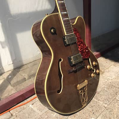 Condor hollowbody guitar made in japan 70's /80's Moss Green with Gold Hardware image 8