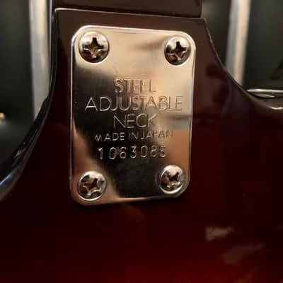 Vintage MIJ Aria LB-650 Copy of the Gibson Ripper Bass Late 70s Dark Sunburst image 4